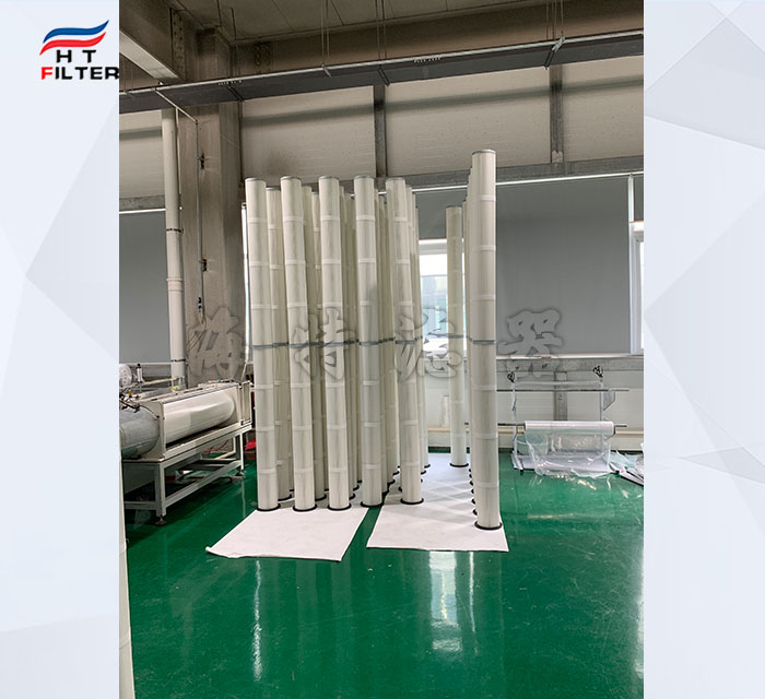 碳素廠替代布袋長除塵濾筒